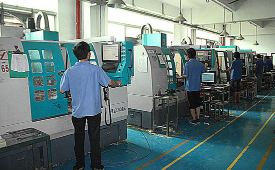 深圳模世家手板廠的五金手板生產(chǎn)車間